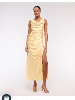 A&F - Cowl Neck Draped Maxi Dress - L - NWT